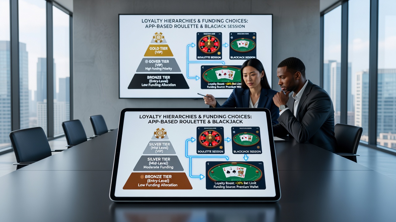 Darstellung von Zahlungswegen in Blackjack- und Roulette-Apps mit Fokus auf Treuelevel