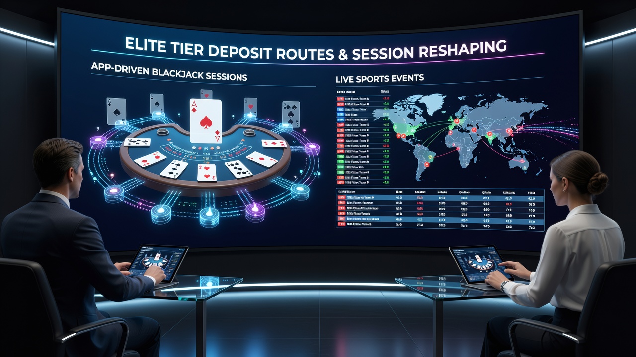 Illustration zu veränderten Einzahlungsoptionen bei Live-Sportwetten und Blackjack in mobilen Apps